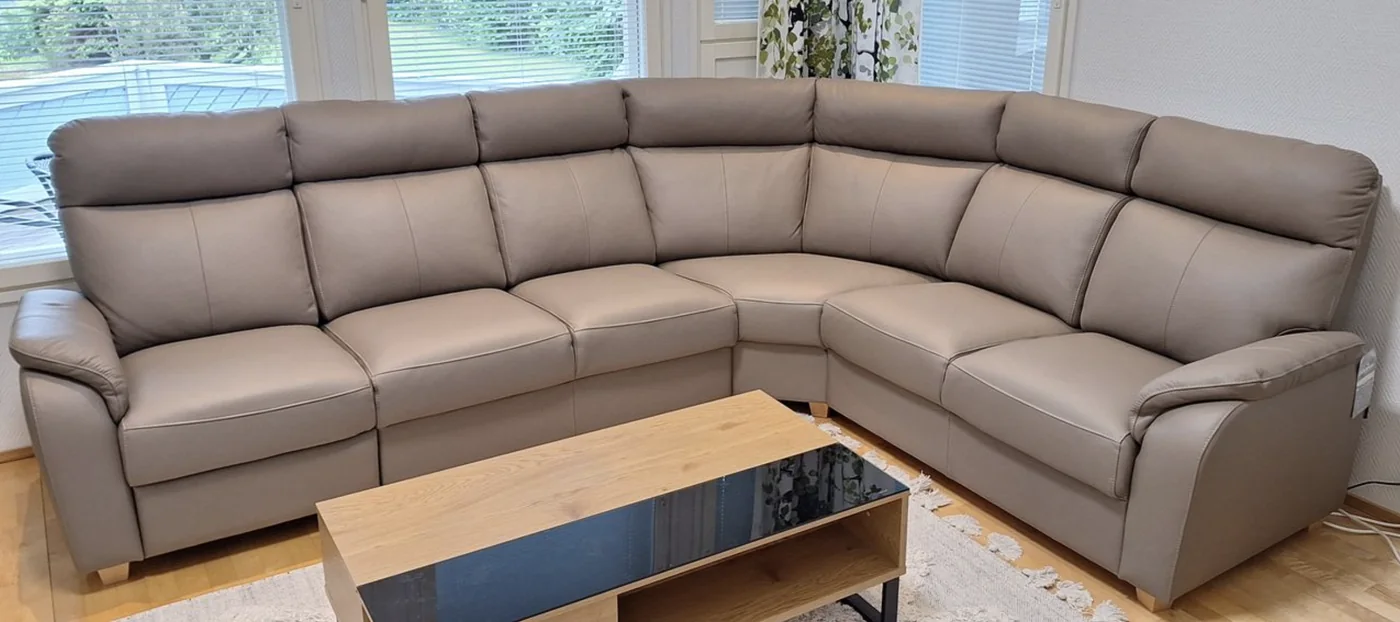London modulinė sofa su relaksacijos funkcija, suomiškas dizainas, MABAS